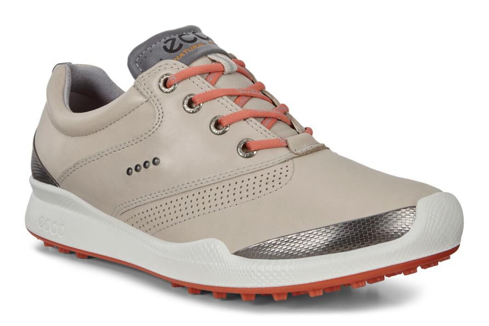 ECCO Womens Golf Shoes Beige - Biom Hybrid - PKH-327540